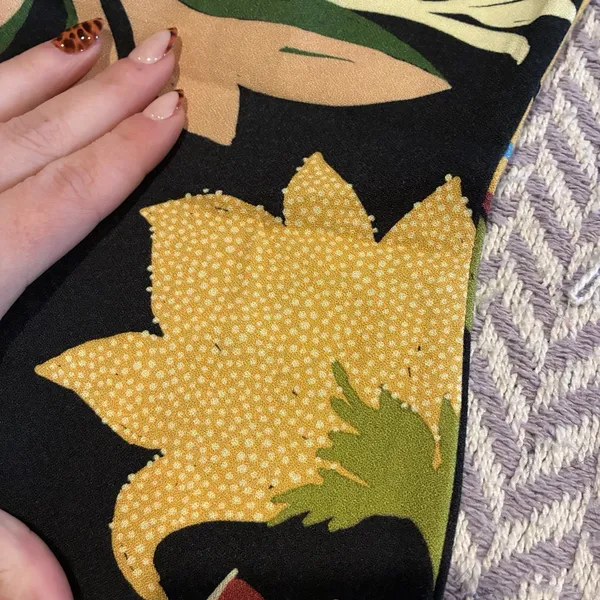 Farm Rio x Anthropologie Floral Calla Flared Pant Retro Bohemian Sz XS 💛🍄 - Image 7