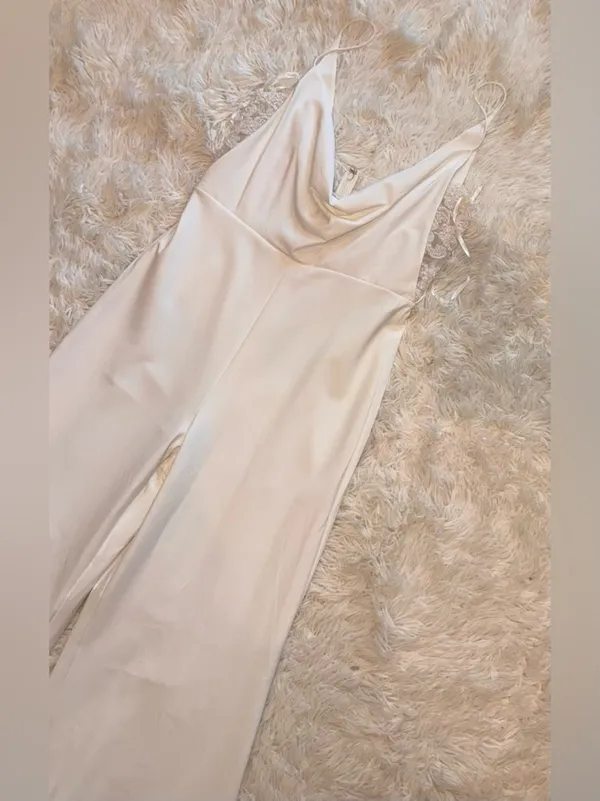 NEW SACHIN & BABI Carrie Bridal Jumpsuit In Cream sz 14 - Image 4