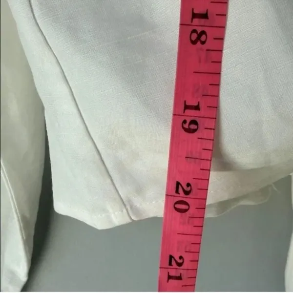 & OTHER STORIES Linen Blend Tie-Front Shirt Blouse - Image 8