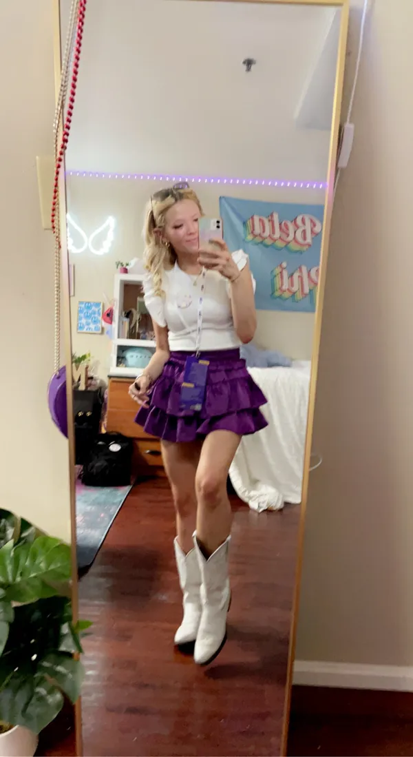 Ruffle Mini Skirt - Image 4