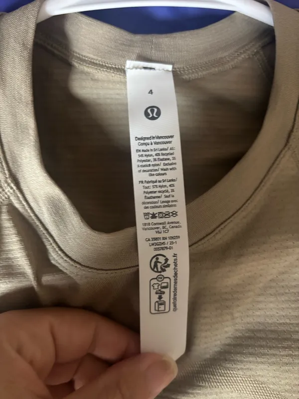 Lululemon Swiftly Tech Cropped Short-Sleeve Shirt 2.0 Sheer Oak Size 4 - Image 5