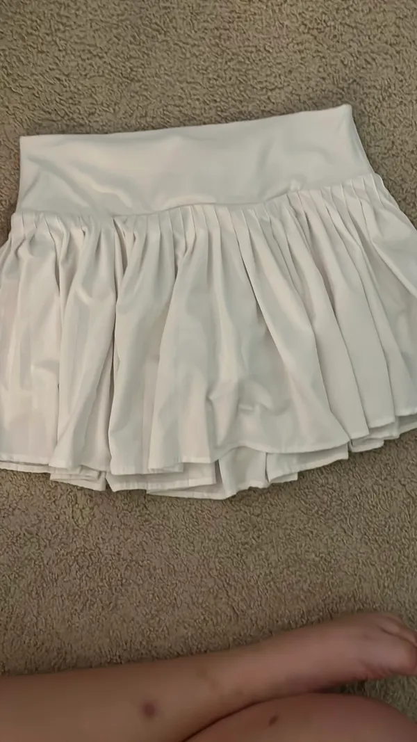 All in Motion Skirt Tennis White Pleated women’s L - Image 4