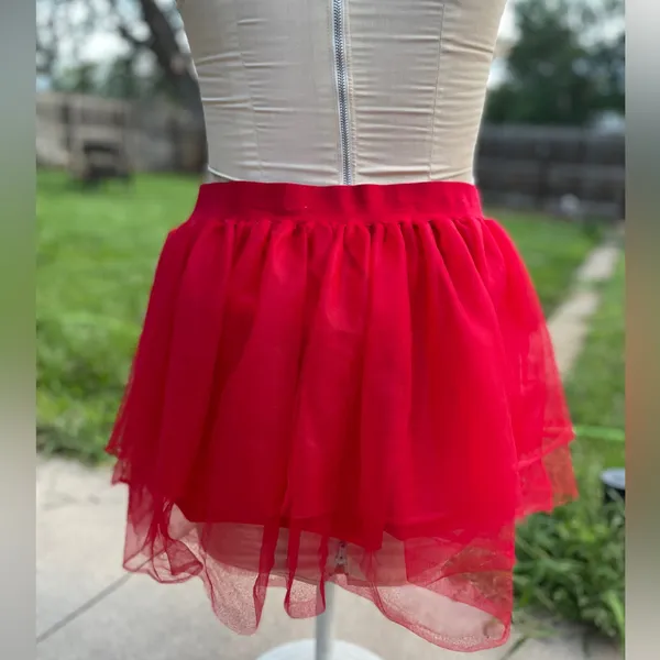 Spirit Vibrant Red Skater Skirt large x-large XL L new tutu - Image 2