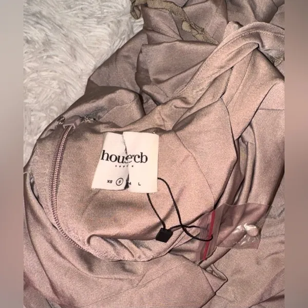 NWOT House of CB JULIETTE MUSHROOM HALTER GOWN sz S - Image 7
