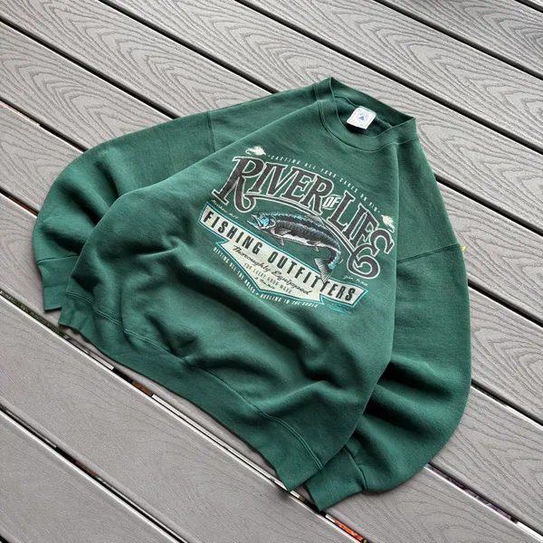 River of life green hoodie - Image 2