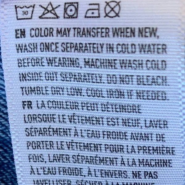 5/$25 American Eagle Distressed Raw Hem Straight Jeans Light Wash‎ - Image 8