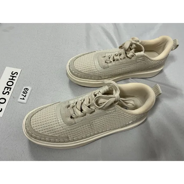 Womans Excellent Cond. Steve Madden Charlie Lace Up Platform Sneakers 8.5 Ivory - Image 3