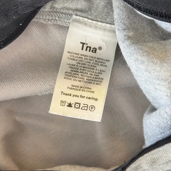 Tna Aritzia Jogger Sweatpants Womens XXS Grey Ankle Zip Drawstring Athletic - Image 8