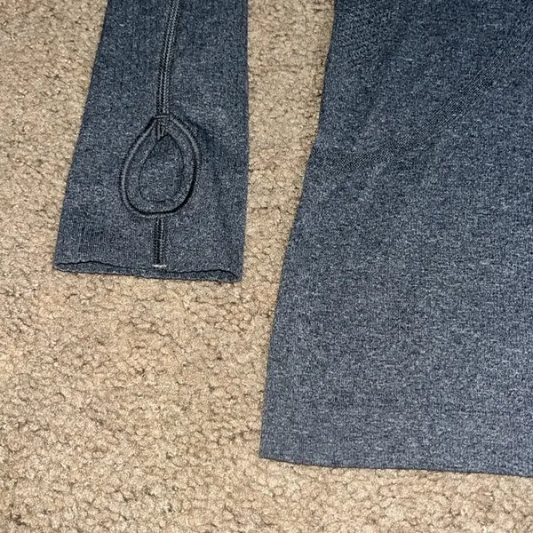 Lululemon Swiftly Tech Long Sleeve‎ Thumbholes Dark Classic Sport Grey 6 - Image 5