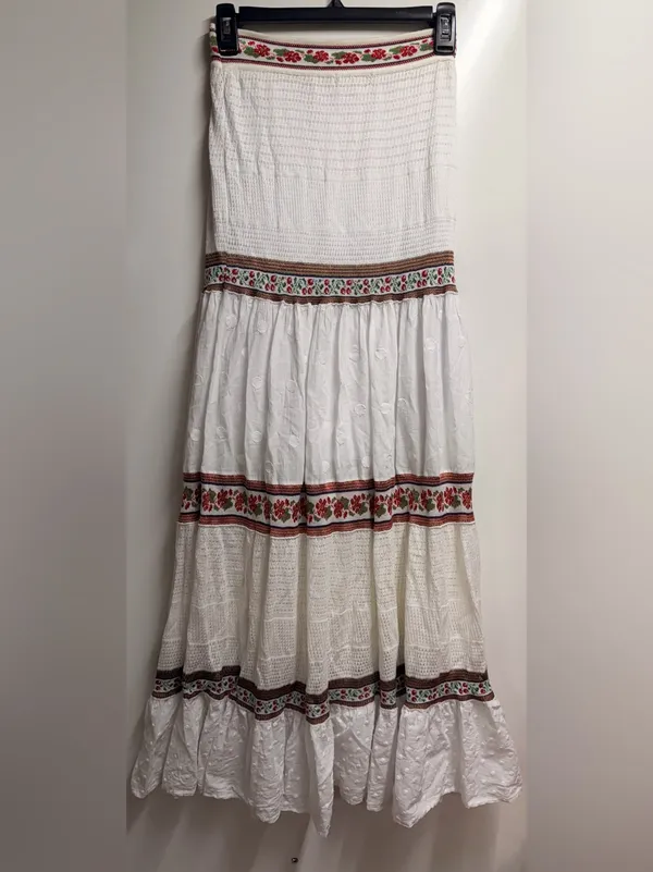 Anthropologie x Cecilia Prado Lori Tiered Maxi Skirt boho Gypsy size xs - Image 6