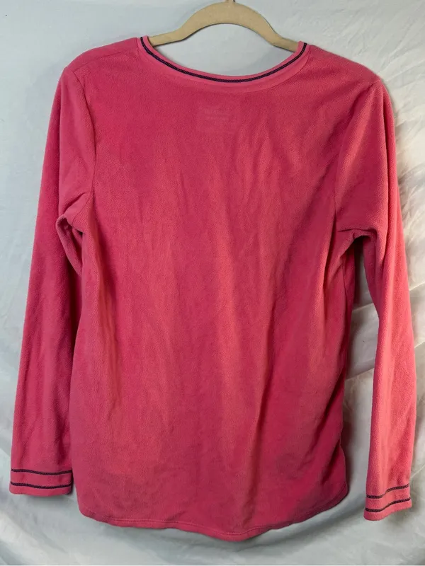 Women’s Pink Long-Sleeve V-Neck Sweater - Unbranded - Image 4