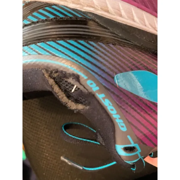 Brooks Ghost 10 Running Shoes‎ Athletic Black Purple Teal 1202451B089 Womens 9.5 - Image 6