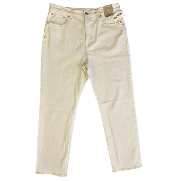 Madewell 90s Straight Jeans‎ High Rise Size W31 White Cream Fitted Through Hip - Image 2