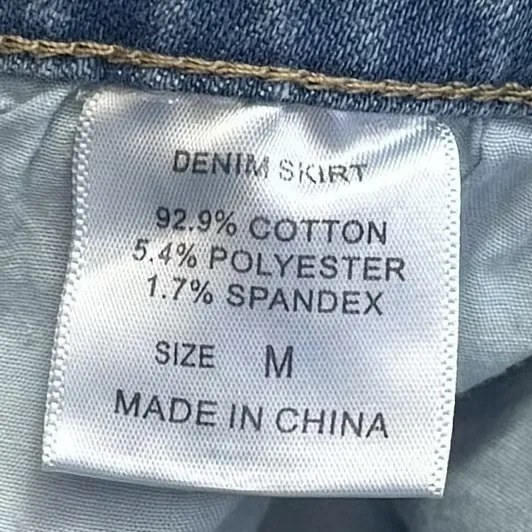 NEW Unbranded Denim Skirt Capsule‎ Summer Coastal Rodeo Cowgirl M - Image 6