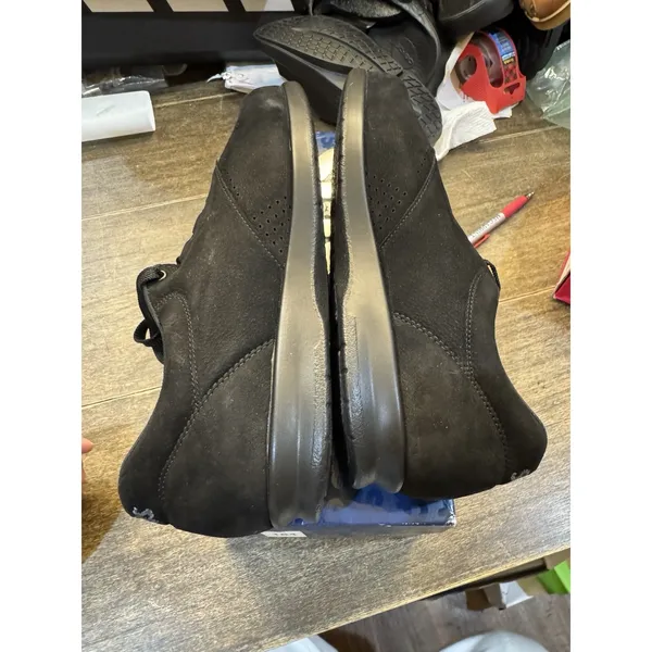 SAS Free Time Walking Shoe Black Suede Size 10 N Lace Up Tennis Sneaker - Image 6