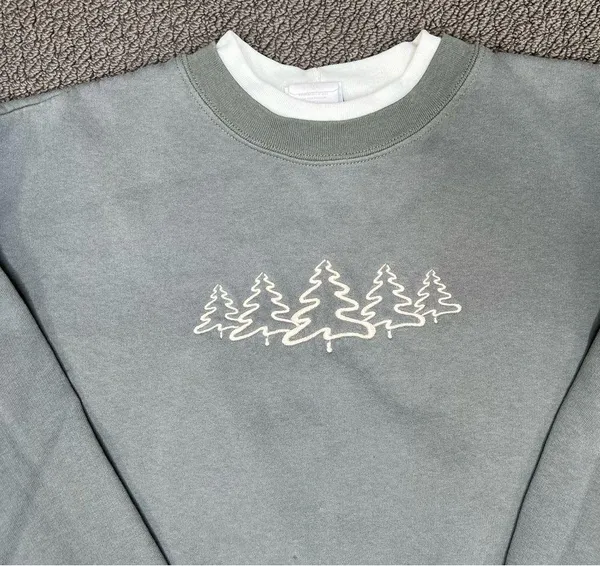 Vintage Tree Sweatshirt Size M - Image 3