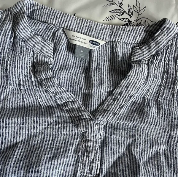 “The Tunic Shirt” from Old Navy in a soft, cool-toned gray - Image 3