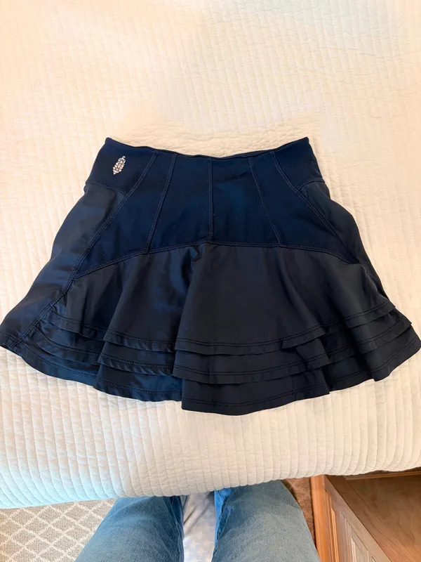 Free People Movement Navy Mini Skort - Image 2