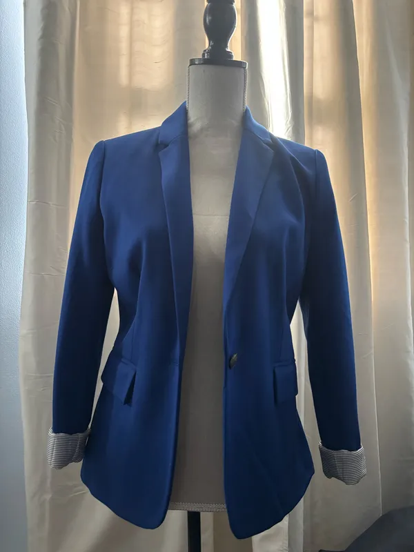 Jules & Leopold Cobalt Blue Nautical Blazer - Image 4