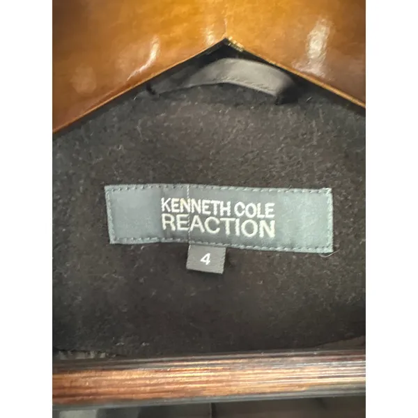 Women’s Kenneth Cole Reaction Size 4 Brown Peacoat - Image 4