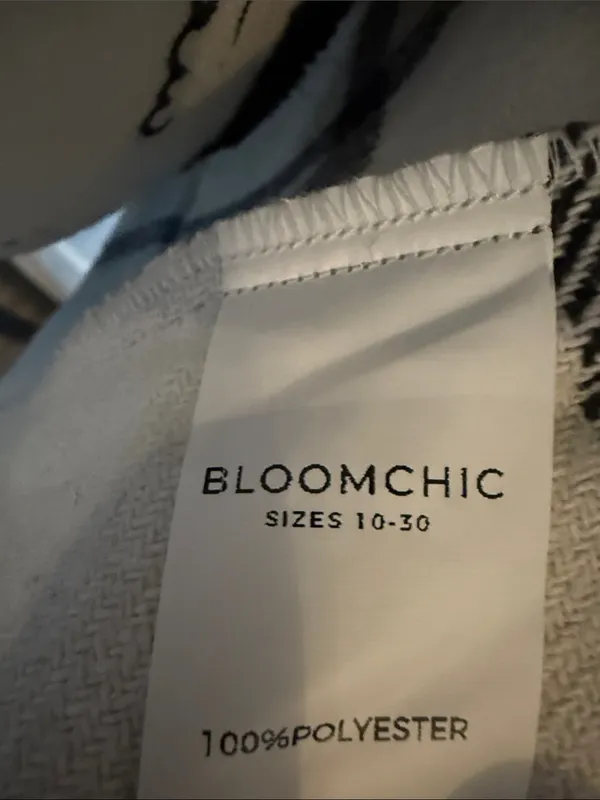 BloomChic Cream and Black Windowpane Double - Image 6