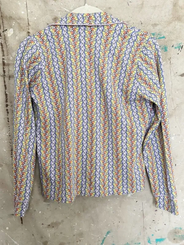 Roller Rabbit Disco Rainbow Elephant Long Sleeve Pajama Top - Image 4