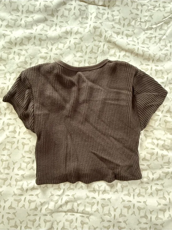 Set Active Brown waffle shirt - Image 2