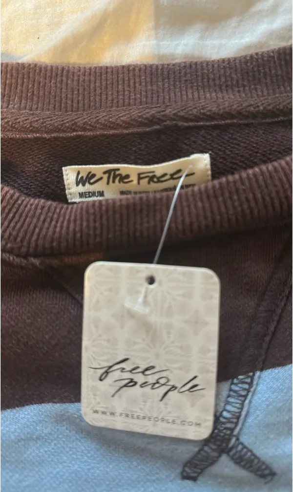 Free People Striped Crewneck - Image 2