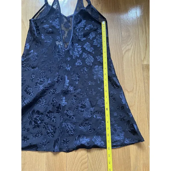Vintage Jones New York Sexy Slip Dress Lingerie Floral Embroidered Size Small - Image 6