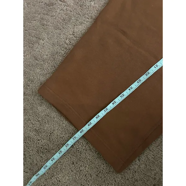 Skims Cotton Fleece Classic Straight Leg Pant in Bison Size 2X New - Image 5