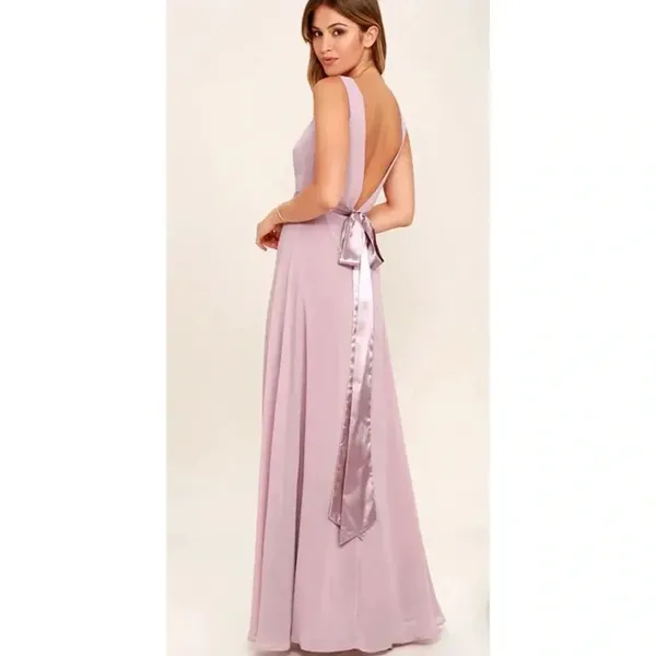 Lulus NWT That Special Something Mauve Maxi Dress Size Small - Image 12