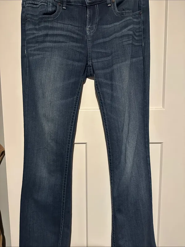 Buckle Black dark wash boot cut blue jeans - Image 5