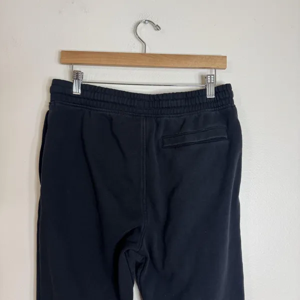 Gymshark Jogger Pants Medium Black Fleece Sweatpants‎ Drawstring Cuffed - Image 9