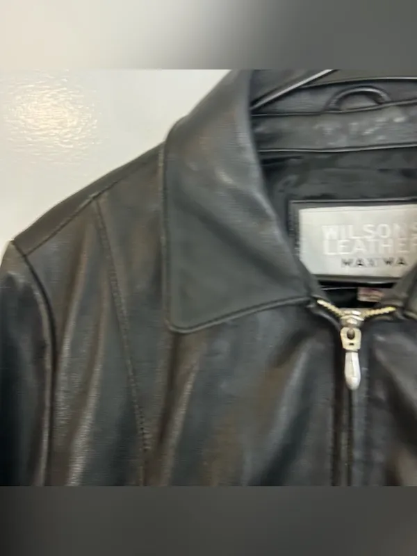 Wilsons Leather Maxima Insulated Zip Up Moto Jacket Size Large - Image 4