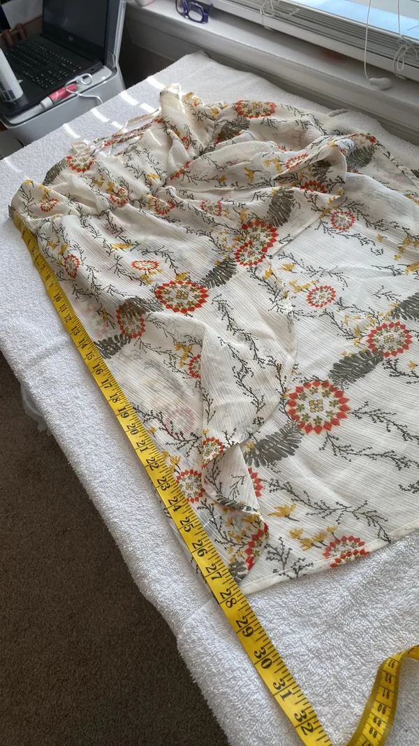 Maurice’s blouse high/low long flowing back bra adj spaghetti strap size medium - Image 2