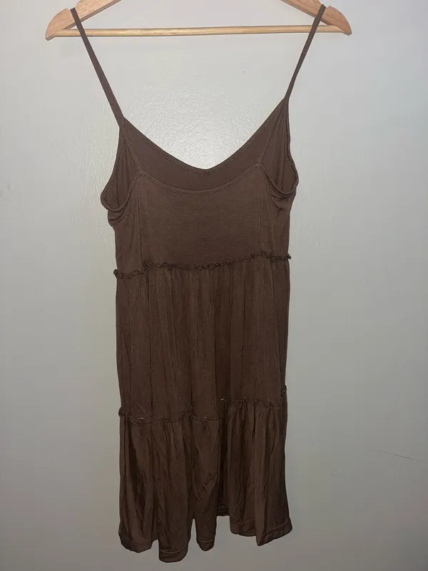 Brown flowy dress - Image 2