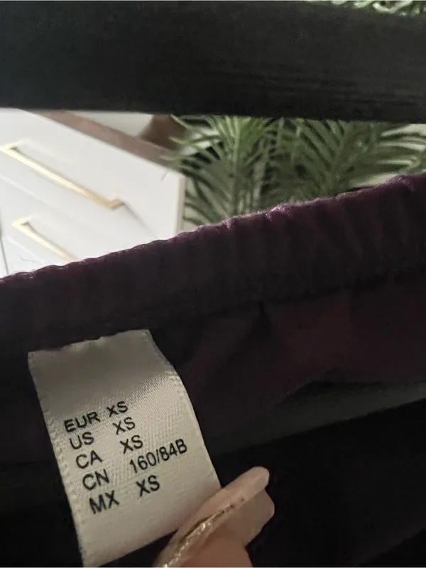 Women's Draped Midi Skirt in Deep Plum - Image 3