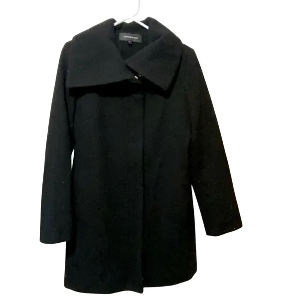Jones New York Black Trench Winter Coat - Image 3