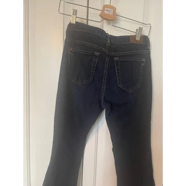 Armani Exchange‎ Jeans Flare High Rise Dark Wash Indigo Retro Denim 2 REG - Image 8