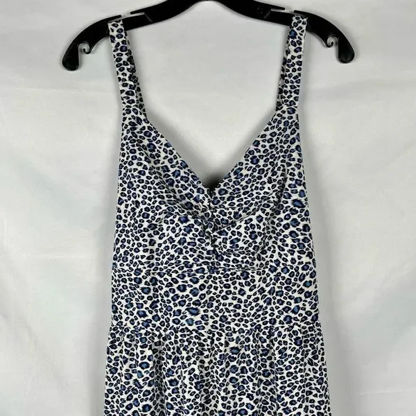 BTFBM Full Length Animal Print Back Cutout Summer Dress XL - Image 3