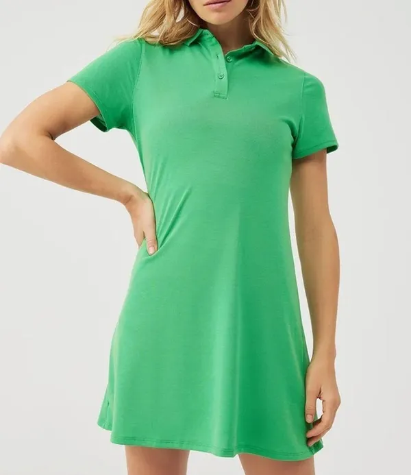 Outdoor Voices Birdie Polo Dress Kelly Green Large P1 - Image 2