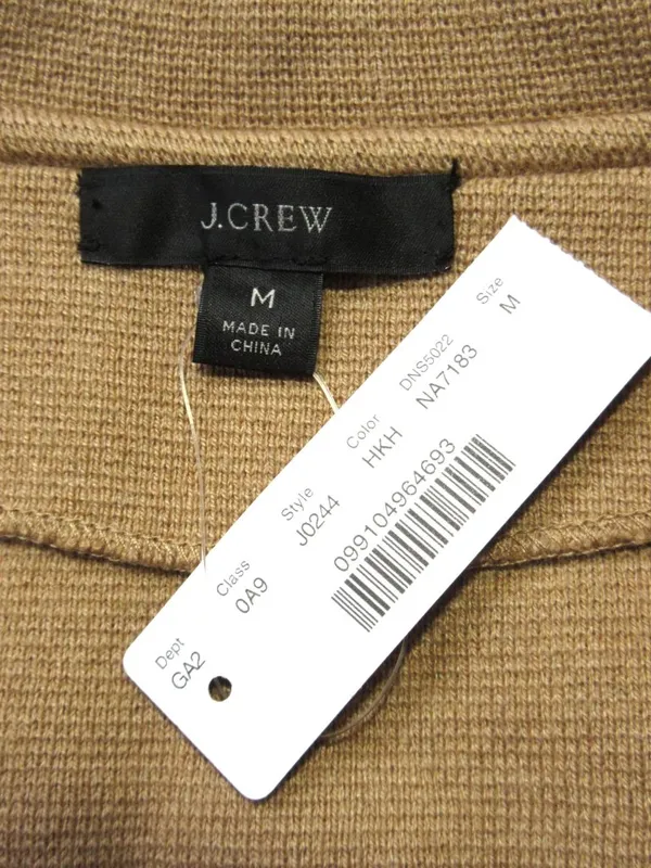 NWT J.Crew Sophie in Heather Khaki Open-Front Sweater Blazer Cardigan M $148 - Image 4