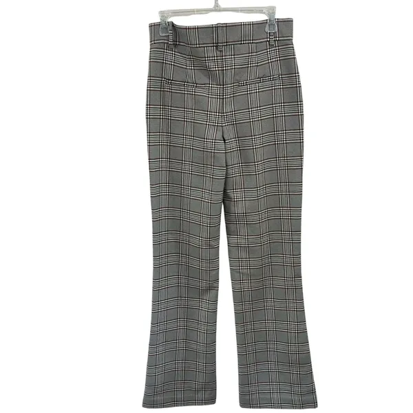 WRAY Jenae Check High Waist Trousers Plaid Suiting Pants Chic Sz‎ 4 - Image 2