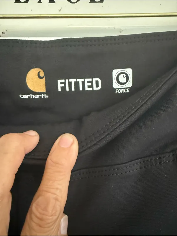 Carhartt Force Womens Utility Stretch Pants Size XL Black Fitted Pull On Slim - Image 5