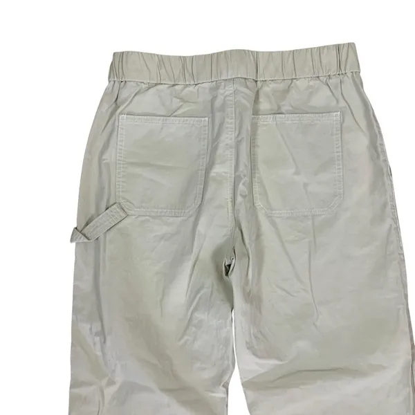 Lioness Cream Cotton Straight Leg Utility Pants Minimalist Small‎ - Image 5