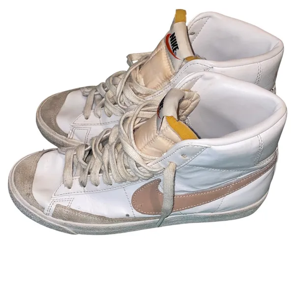Nike Blazer Mid '77 White Suede High Top Sneakers Women's US 8 CZ5063-100 - Image 2