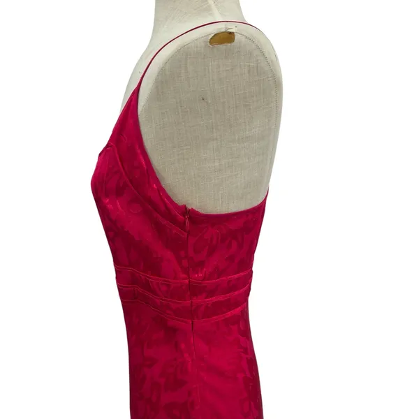 Privacy Please Mia Maxi Dress‎ Slip Maxi Floral Satin Hot Pink Size Small - Image 8