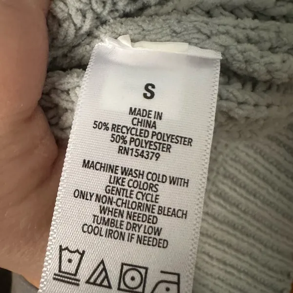 Aeropostale Light Blue/Gray Knit Sweater Casual Cabincore - Image 3