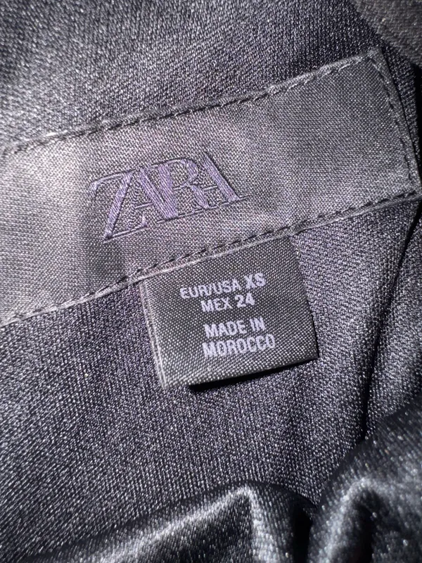Zara black mini dress size xs  - Image 3