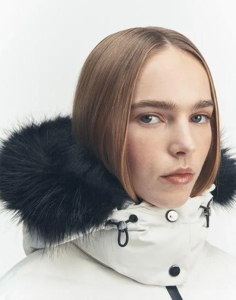 Zara ski puffer jacket skiing coat feathers down fitted winter coat - Image 8